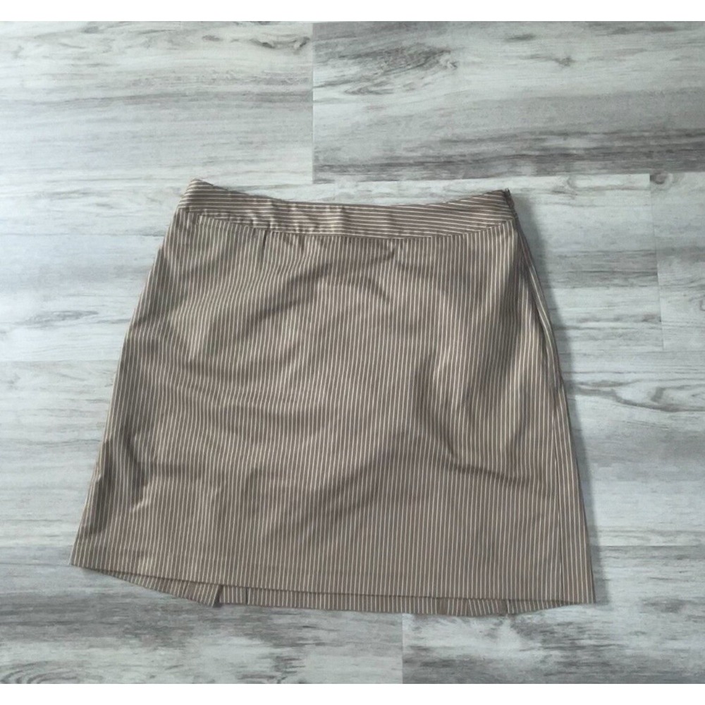 Adidas Climacool Women's Size 8‎ Tan White PinStriped Golf Skort Tennis
